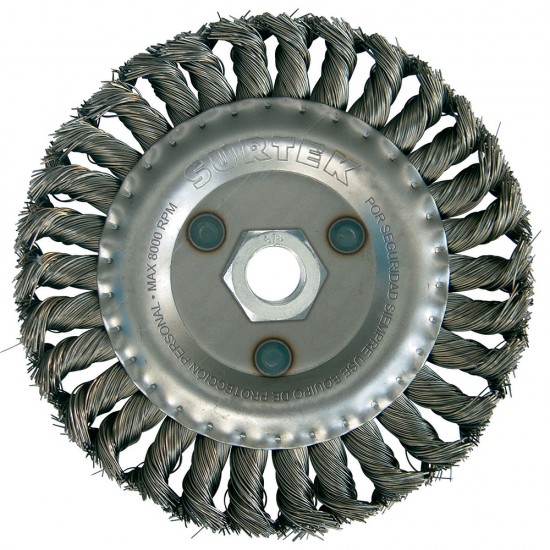 Surtek - 123225 - Carda circular trenzada 6"x0.51 r5/8-11