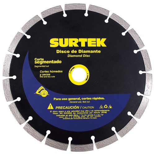 Surtek - 123463 - Disco de diamante corte segmentado 5"