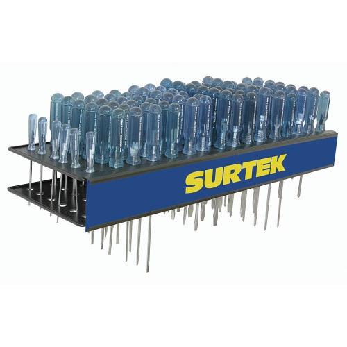 Surtek - 126137 - Despachador con 96 destornilladores azul