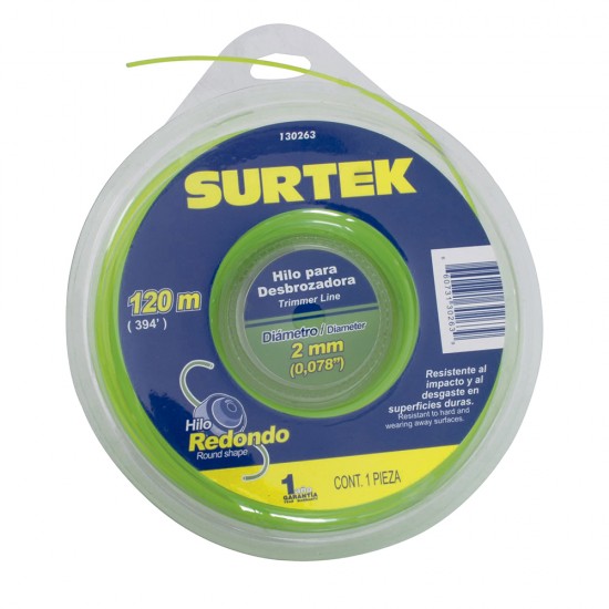 Surtek - 130263 - Nylon para desbrozadora en doble blíster