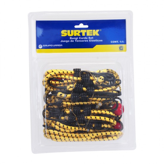 Surtek - 151260 - Juego de 12 tensores elásticos