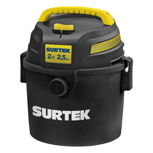 Surtek - AS503 - Aspiradora de plástico 2.5 gal 2hp