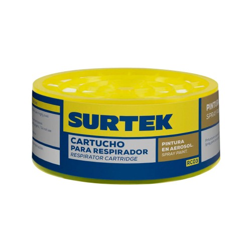 Cartucho para respirador con protección para pintura en aerosol, SURTEK RC03