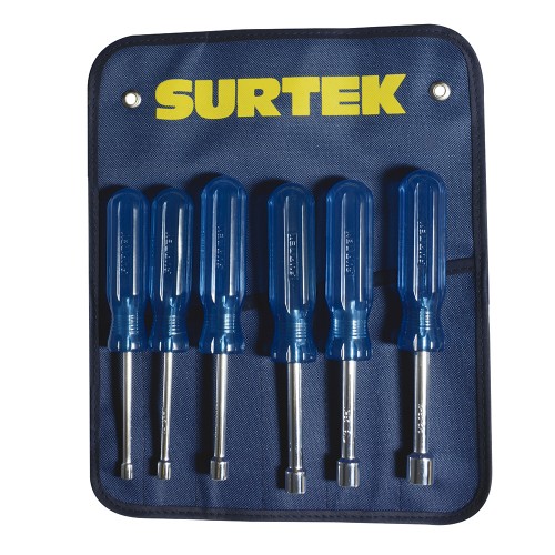 Surtek - D3500S - Juego de 6 destornilladores azules de ca