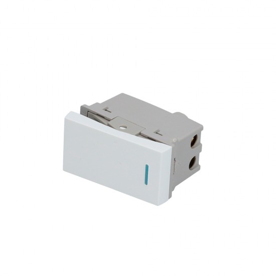 Surtek - P605B - Switch 1/3 color blanco