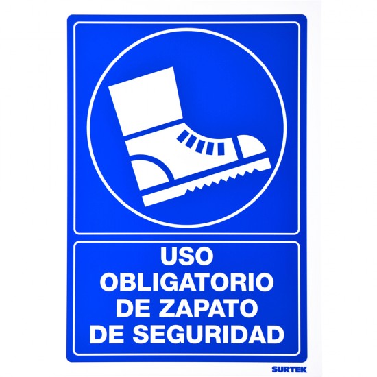 Surtek - SES10 - Señal "zapatos de seguridad"