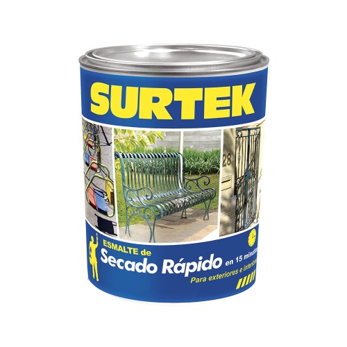Surtek - SP40100 - Esmalte de secado rápido blanco 250ml