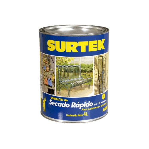 Surtek - SP40300 - Esmalte de secado rápido blanco 4lt